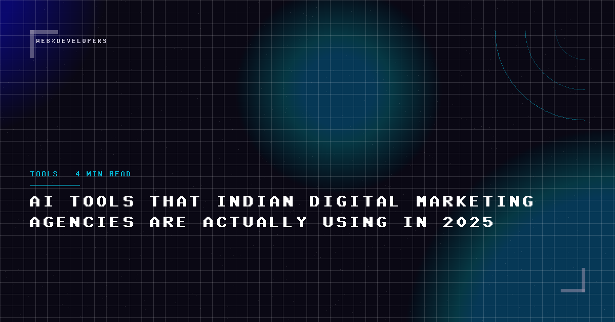 AI tools that Indian digital marketing agencies are actually using in 2025