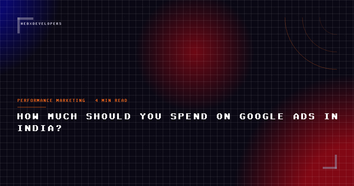 How much should you spend on Google Ads in India?
