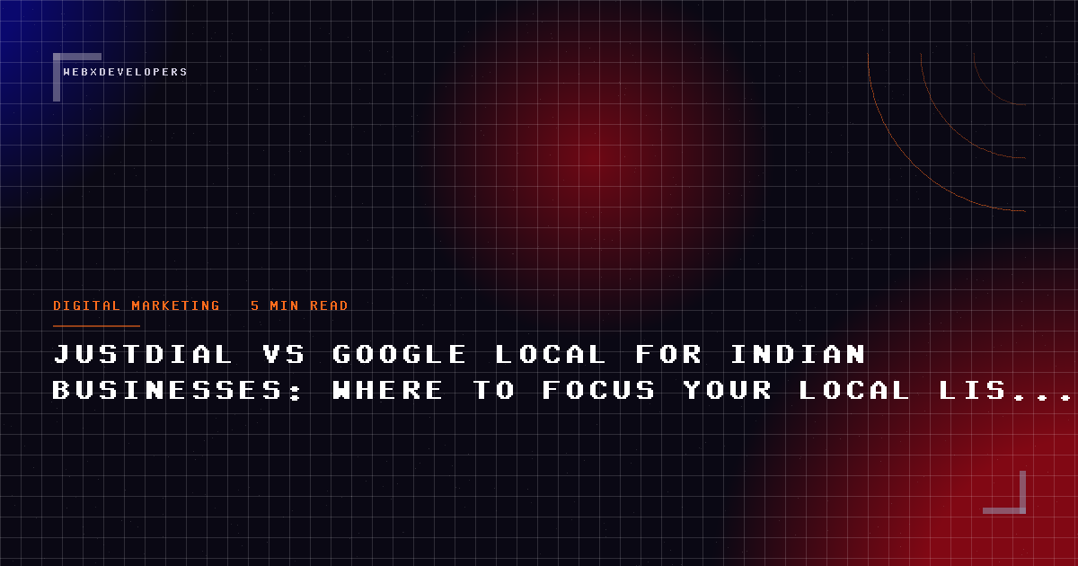 Justdial vs Google Local for Indian businesses: where to focus your local listing effort