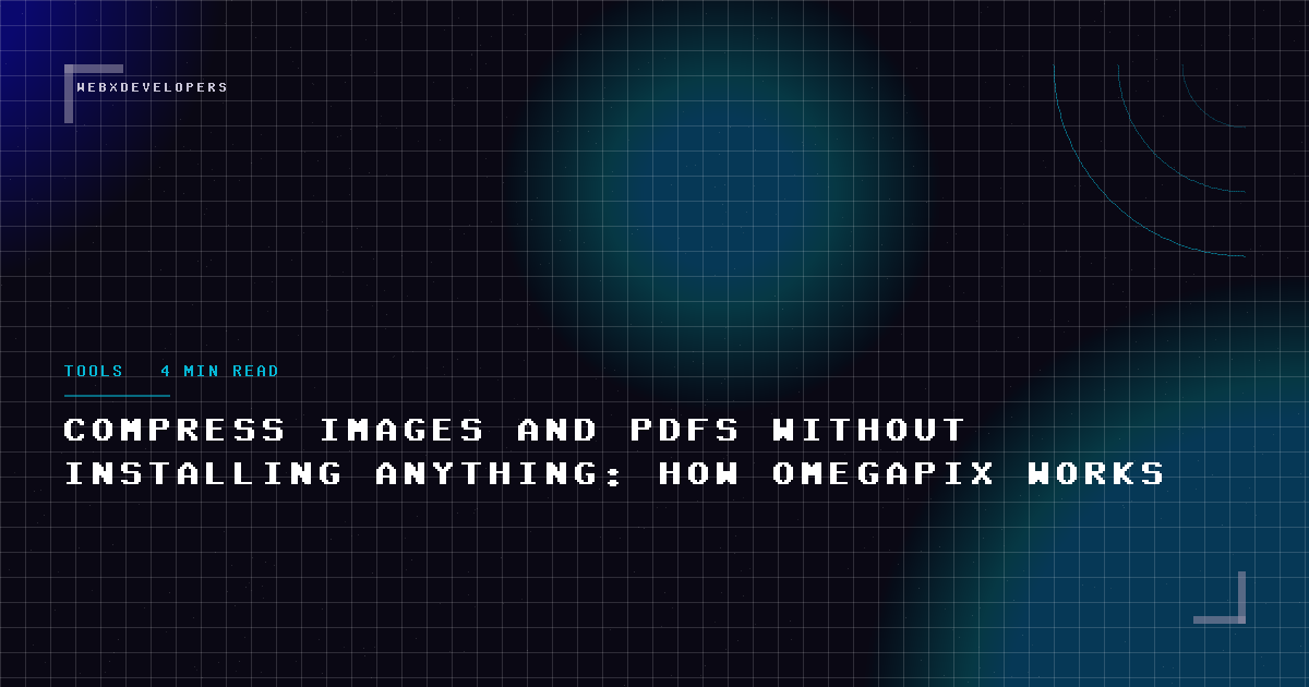 Compress images and PDFs without installing anything: how OmegaPix works