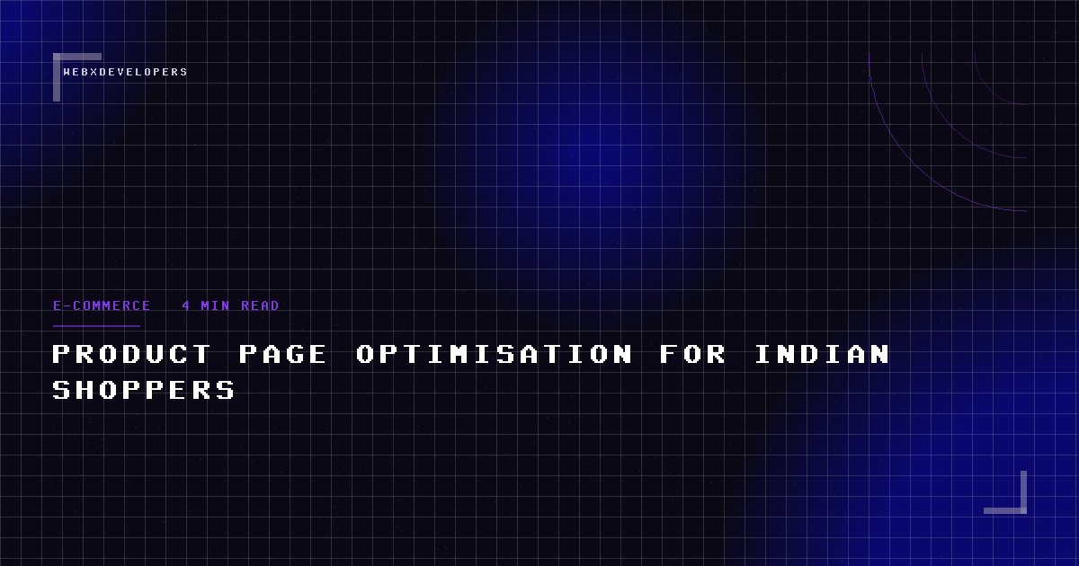 Product page optimisation for Indian shoppers