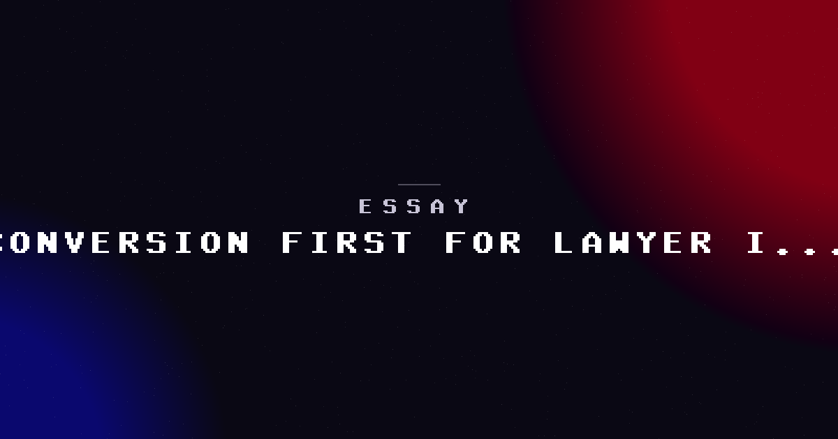 What "conversion-first" means when your client is a lawyer in Ahmedabad