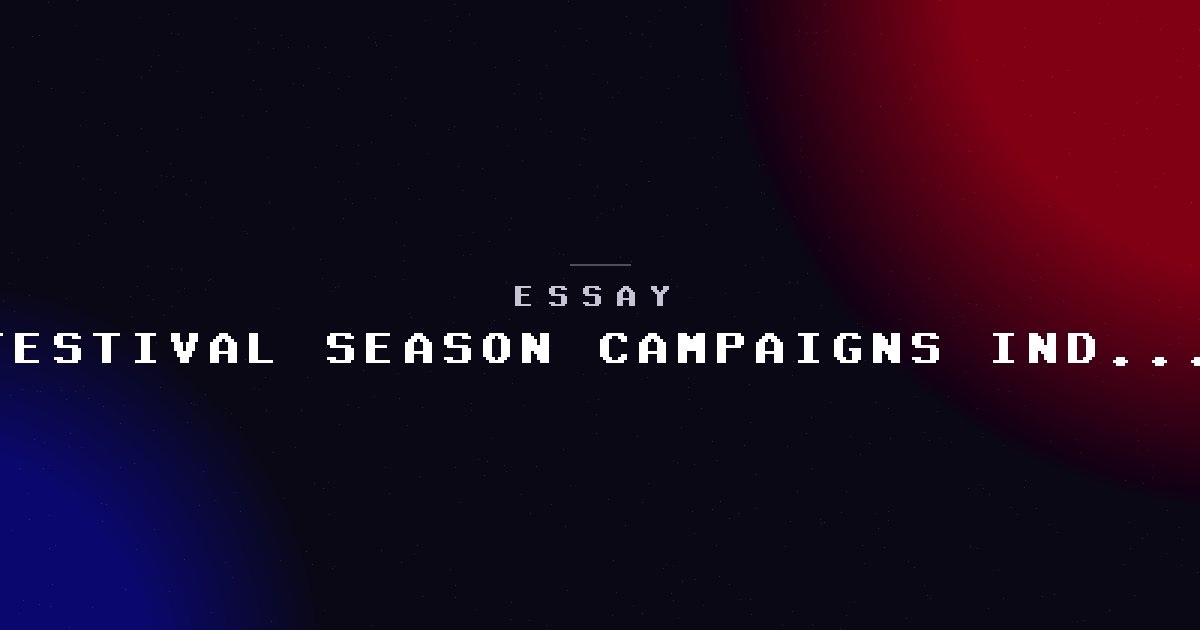 Festival season campaign management -- what we didn't know about Indian buying cycles