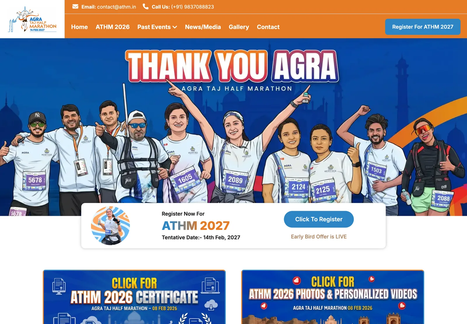 Agra Taj Half Marathon cover